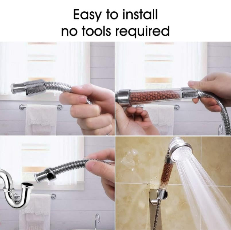 New G1/2" 1.5m High Quality Flexible Shower Hose Stainless Steel Tube Large Flow Shower Extension Pipe for Bathroom Accessories