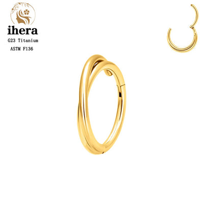 G23 Titânio Anel de Nariz Clicker Orelha Cartilagem Tragus Hélix Daith Brincos Redondos Argolas Zircônia Cúbica 16G Segmento Articulado Joia de Piercing Corporal