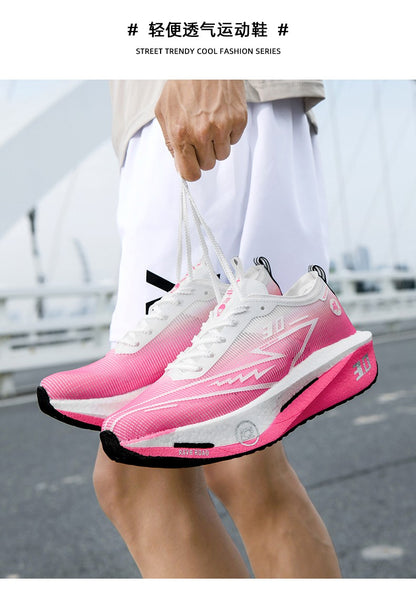 NEW Running Shoes Men Sports Marathon Carbon Plate Breathable Lightweight Women Comfortable Athletic Leisure Sneakers Footwear