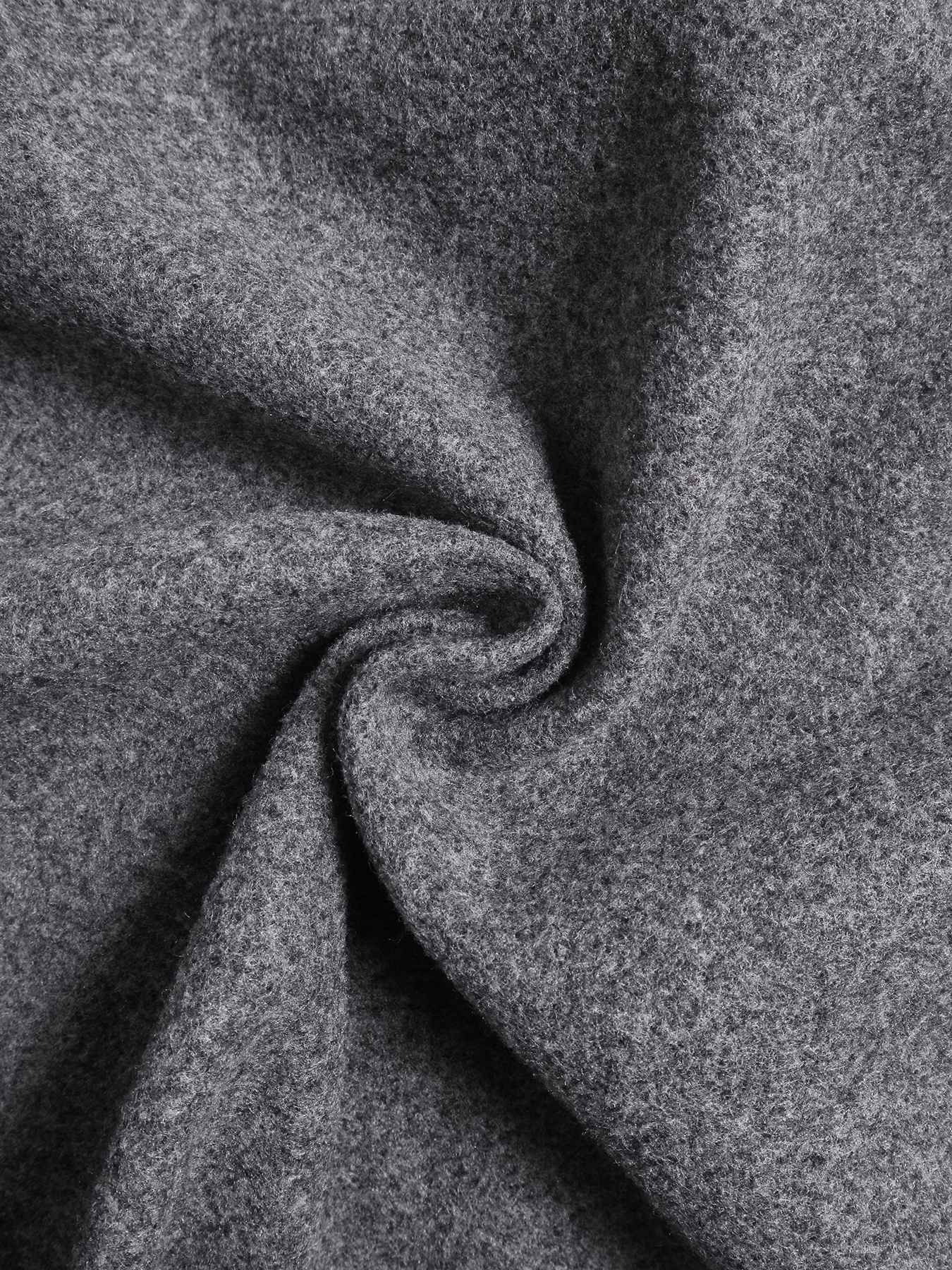 Women's Long Woolen Coat, Casual Loose-Fitting Overcoat with Double Button Front, Fall & Winter Fashion Outerwear for Women