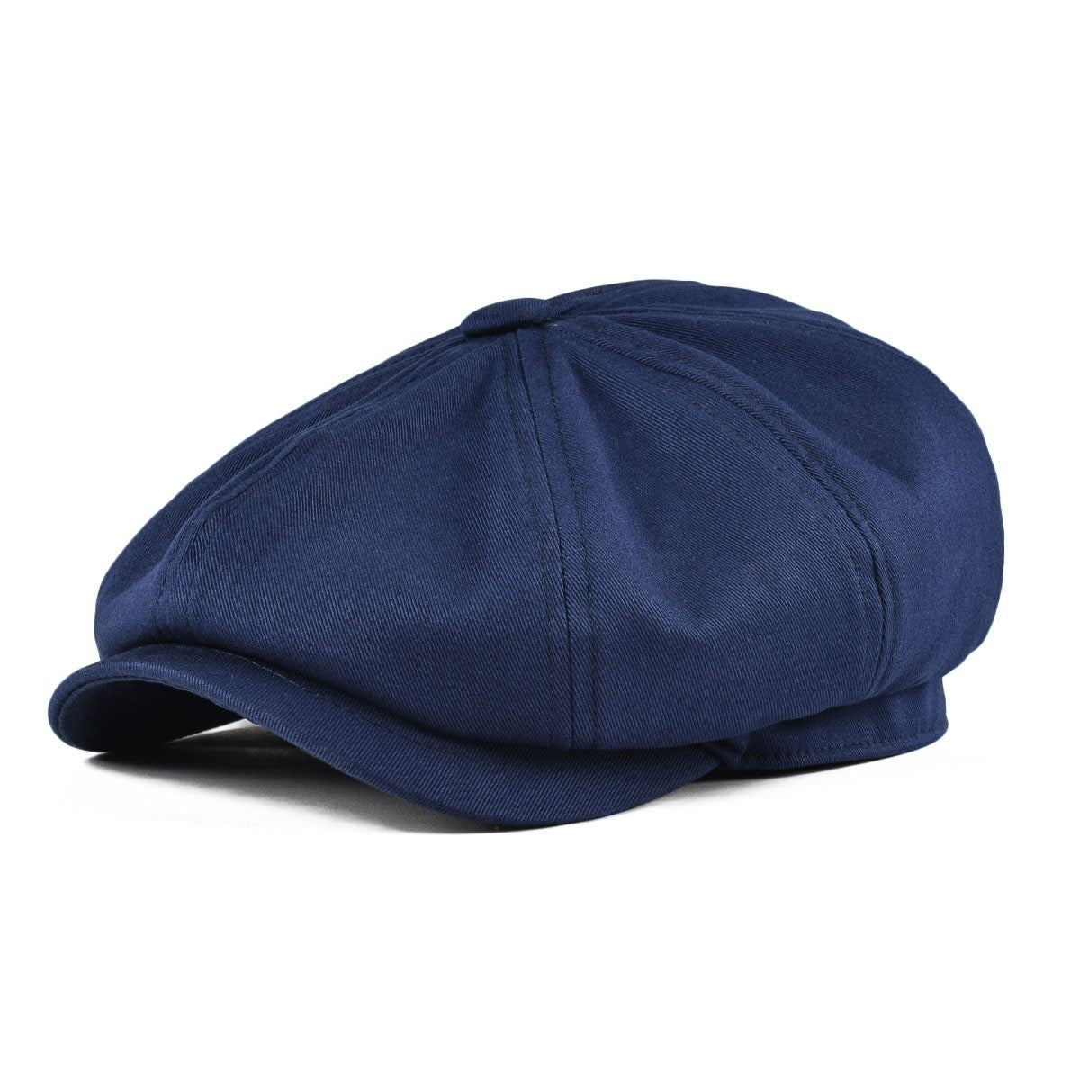 BOTVELA Men's Newsboy Cap Twill Cotton 8 Panel Hat Flat Ivy Cabbie Casual Baker Caps Gatsby Hat Retro Hats Boina Beret for Male