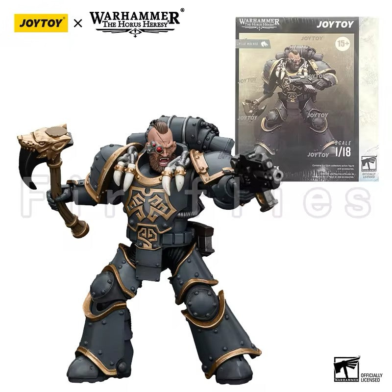 1/18 JOYTOY Action Figure 40K The Horus Heresy Space Wolves Figures And Mechas Logan Ghostwolf Anime Model Toy