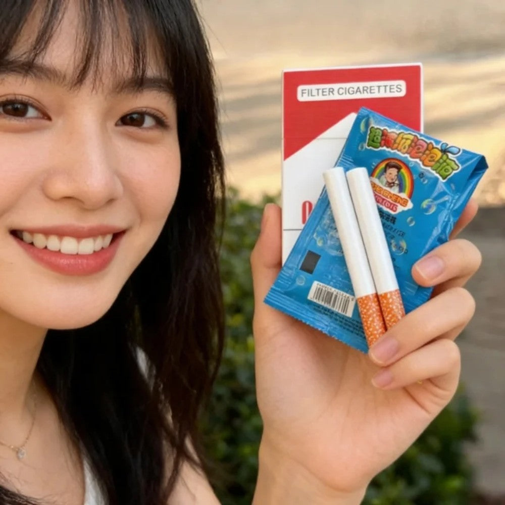 INS Funny Strange Cigarette Box Toy Photo Prop as Gifts for Your Friend Gng Device Bubble Machine Outdoor Portable Party Gifts