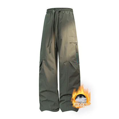 Calças de inverno masculinas para caminhada, impermeáveis, à prova de vento, calças de montanhismo, para manter aquecido, acampamento, trekking, esqui, calças com bolso com zíper