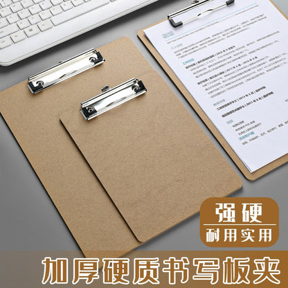 Wooden Board Holding Office Memo File Folder Writing Pad Board Wooden File Storage Container A3 A4 A5 B5 B6 Paper Clip Board