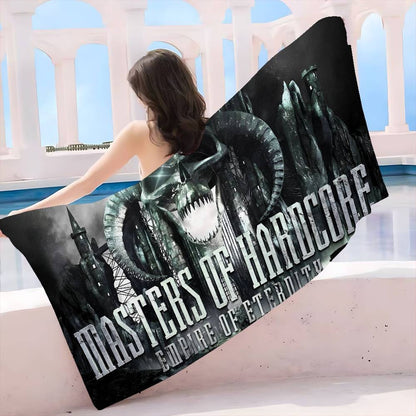 Masters Of Hardcores Microfiber Printed Beach Towel Mountain Climbing Yoga Beach Swimming Running Absorbent Soft Towel