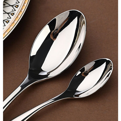 5Pcs 304 stainless steel tableware set steak knife fork cutlery set restaurant kitchen Home commercial high-end dinnerware