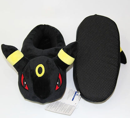 Novos Chinelos de Pelúcia Quentinhos de Inverno Anime Pokémon Pikachu Eevee Umbreon Simpson Kawaii Para Adultos e Crianças Sapatos de Casa Internos