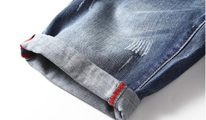 Men Gray Denim Shorts Jeans Pants Good Quality Men Cotton Knee Length Short Jeans New Summer Male Large Size Denim Shorts 42