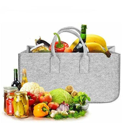 Felt Storage Bag for Fireplace Wood Organizer, Shopping Basket, Magazine Rack, Firewood Pocket, Home Storage Bags Holder