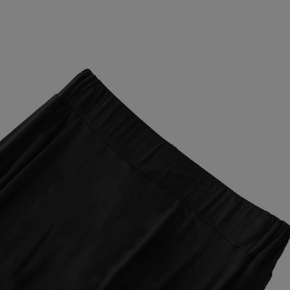 Plus Size High-waisted Skirt Loose-fit Wide-leg Umbrella Skirt Pleats Women's Fashion Clothing Long 80cm