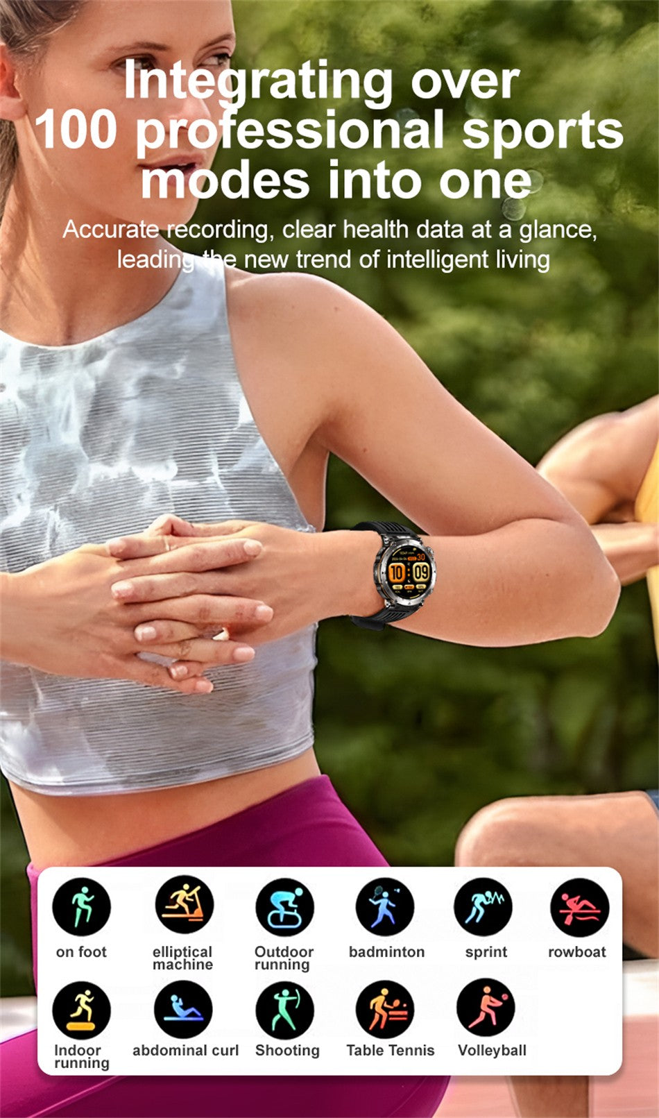 2025 Novo Relógio de Luxo Moderno 5ATM HT30 GPS Bússola Smartwatch Esportivo Masculino Externo AMOLED 366*366 NFC Frequência Cardíaca IP68 Smartwatch
