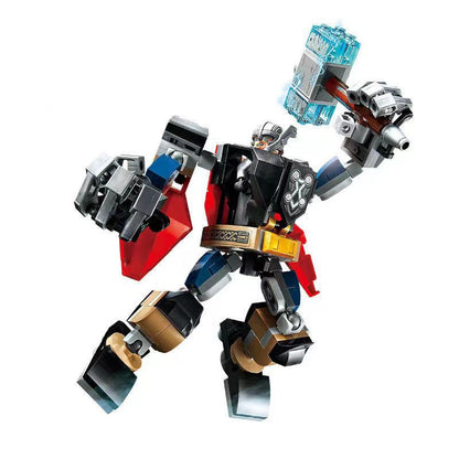 76270 76302 Super-herói Bricks Vingadores Thor Homem de Ferro Thanos Monte um Brinquedo de Boneco de Ação Blocos de Construção Modelo de Enfeite Compatível