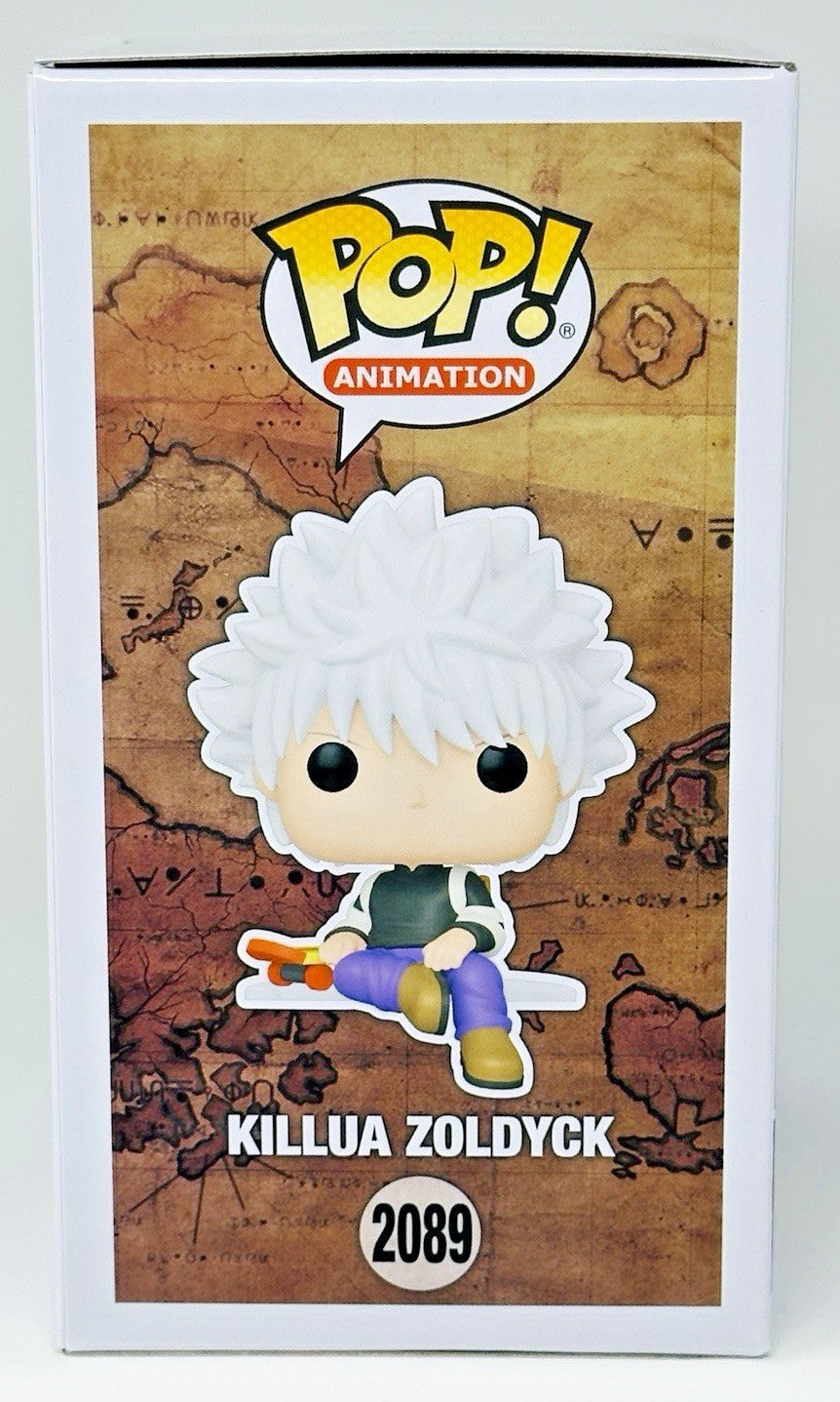 Funko Pop Killua Zoldyck (Sentado na Prateleira) Modelo de Ação Anime Hunter X Hunter Boneco de Vinil Edição Limitada Colecionável de Fã Natal