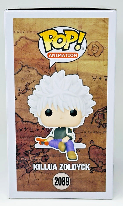 Funko Pop Killua Zoldyck (Sentado na Prateleira) Modelo de Ação Anime Hunter X Hunter Boneco de Vinil Edição Limitada Colecionável de Fã Natal