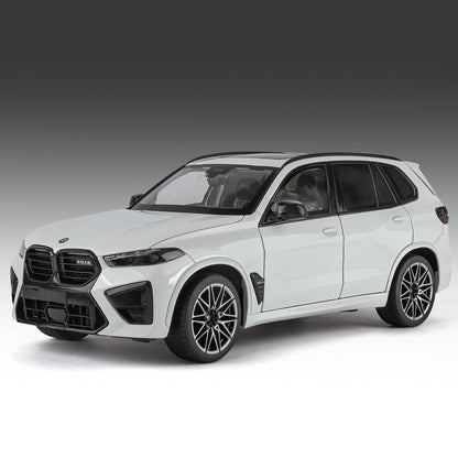 1:18 2025 BMW X5 M Competition LCI SUV Carro Miniatura de Metal Fundido Modelo para Exibição de Mesa Decoração de Veículo em Miniatura Presente
