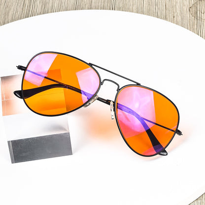 Óculos de Luz Azul SHINU Lentes Vermelhas Óculos Masculinos Melhor Sono Óculos de Lentes Laranja para Jogos Visão Noturna Lentes Amarelas 3 Tamanhos