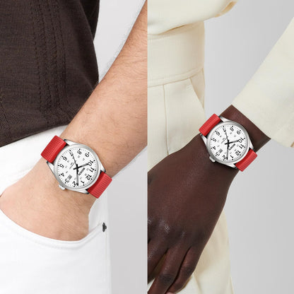 BIDEN Men's Watch Simulated Quartz Sports Men's and Women's Watch 30 Waterproof Second Hand Luminous Easy to Read Dial