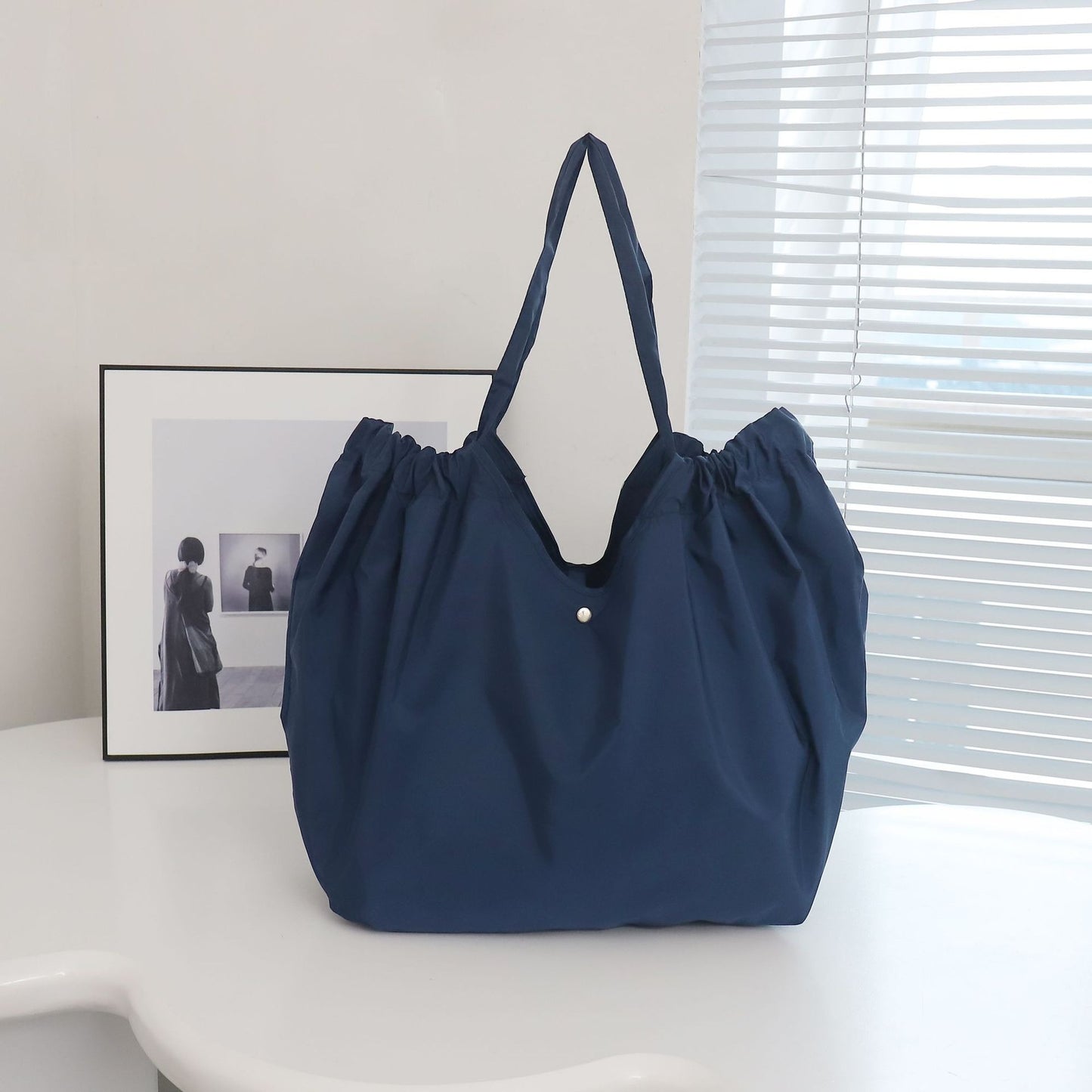 Fashion Foldable Shopping Bag Environmental Protection Large Capacity Supermarket Shopping Portable Folding Bag Out Handbag