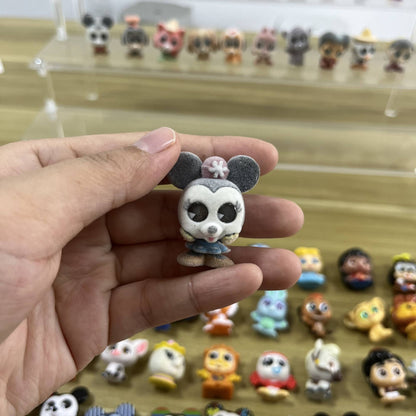 Anime Disney Doorables Kawaii Boneca Olhos Grandes Mickey Buzz Lightyear Bonecos de Ação Modelo Brinquedo Colecionável Desenho Animado Presentes Infantis