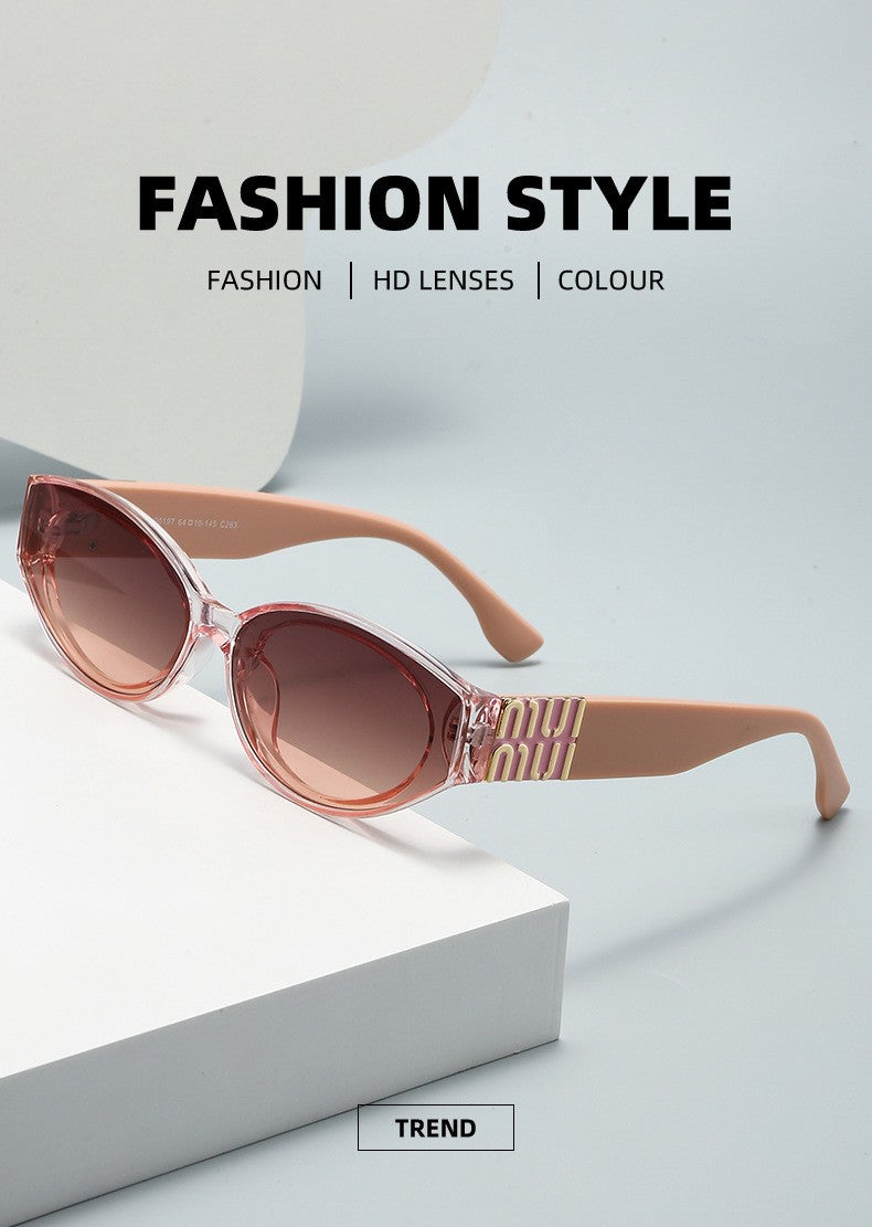 MUI MUI Glasses Stylish Fashion Designer Women Men Sunglasses Cute Oval Trending Shades Unisex Glamour Eyewear UV400