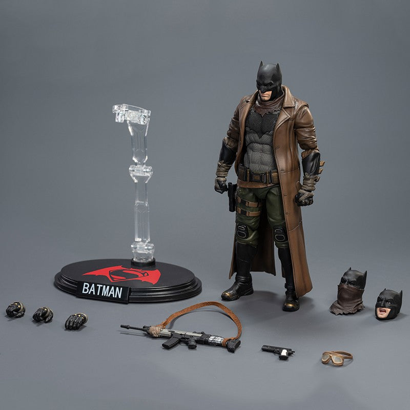 BVS batman Fondjoy Nightmare Desert Batman 19cm Action Figure DC Movie Characters Collectible Model PVC Model Boys Birthday Gift