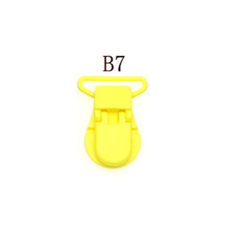 30/50/100pcs 1" 25mm Hot D Shape Plastic Baby Pacifier Clips Dummy Chain Holder Suspender Clips Clamp With Gripping Teeth