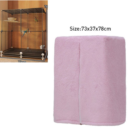 Capa Para Gaiola De Pássaros De Inverno Quente Respirável À Prova De Respingo Grande Capa Para Gaiola De Pássaros Sombra Protetora Para Gaiola De Papagaio Produtos Para Pássaros