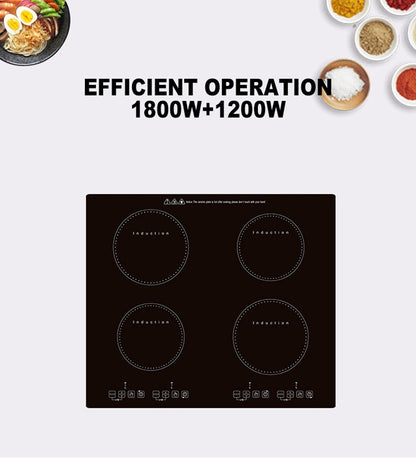 YUNLINLI Factory Electric Hob Four Burners Indution Cooker Cooktop High-power Kitchen Appliances Induction Cooker Stove