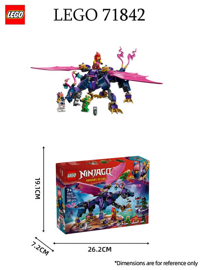 Lego Ninjago 71842 Quebra-Cabeça de Imagens de Dragão Mestre do Dragão Brinquedo de Bloco de Construção Montado Presente de Dia das Crianças