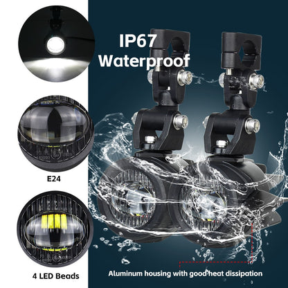 Melhore as luzes auxiliares de neblina da sua motocicleta Lâmpada mais brilhante 40W 6000K para BMW R1200GS F800GS F700GS F650 K1600
