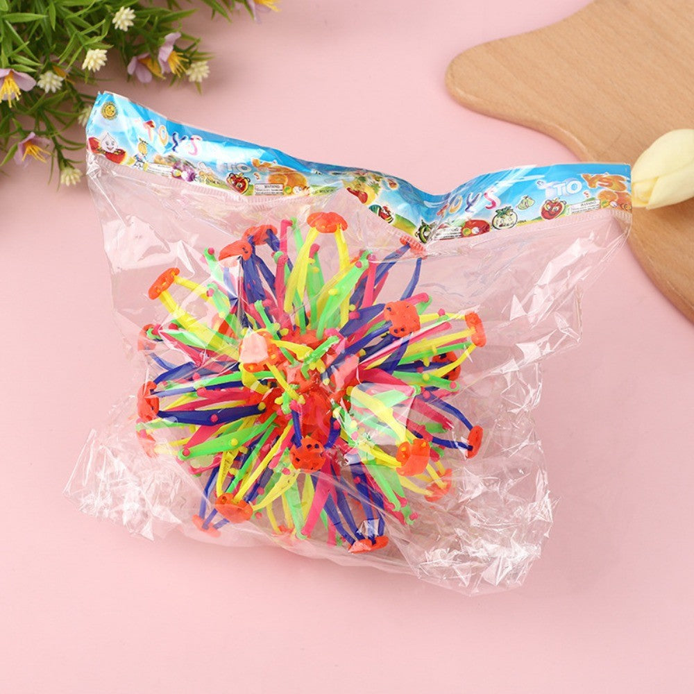 1 Pcs Outdoor Magical Colorful Telescopic Ball for Children Birthday Baby Shower Party Celebration Kindergarten Gift Reward