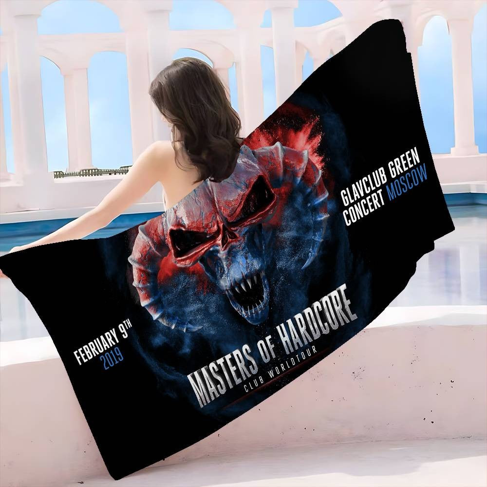 Masters Of Hardcores Microfiber Printed Beach Towel Mountain Climbing Yoga Beach Swimming Running Absorbent Soft Towel