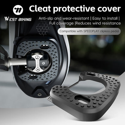 WEST BIKING Bicycle Cleats Pedal Cover Quick Release Road Bike Pedal Cleats Self-locking Cycling Pedal Cleat For Speedplay Zero
