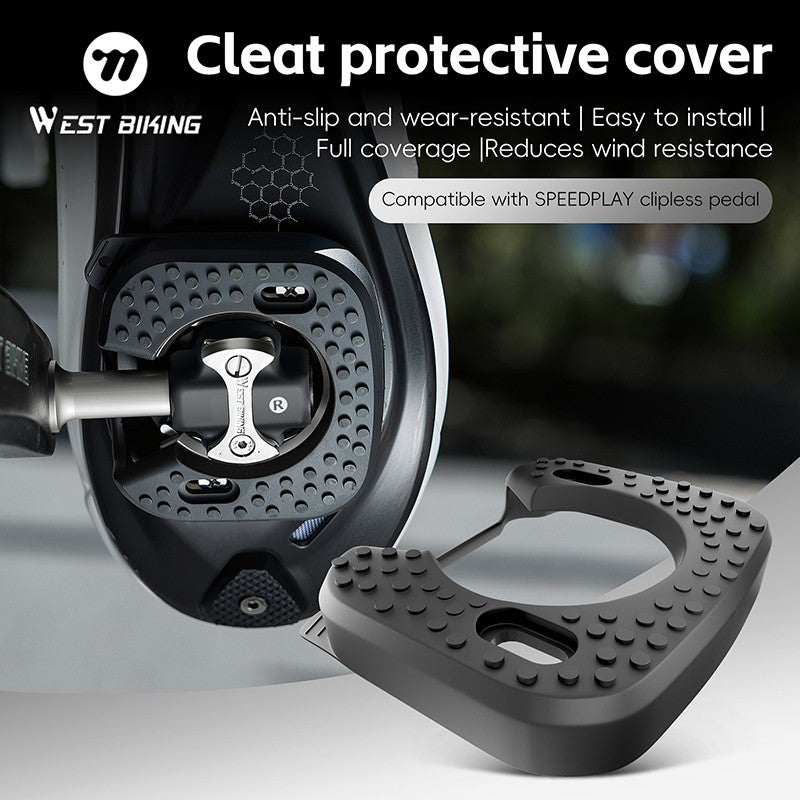 WEST BIKING Bicycle Cleats Pedal Cover Quick Release Road Bike Pedal Cleats Self-locking Cycling Pedal Cleat For Speedplay Zero