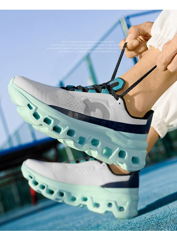 Tênis Masculino com Amortecimento para Corrida Tênis Esportivo Leve Casual Masculino Antiderrapante Tênis Esportivo para Viagens ao Ar Livre Caminhada