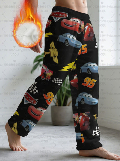 Men's Lightning McQueen Sally Flannel Pajama Pants Christmas Pajama Pants Winter Pajamas Fleece Pajama Women Sleep Pants