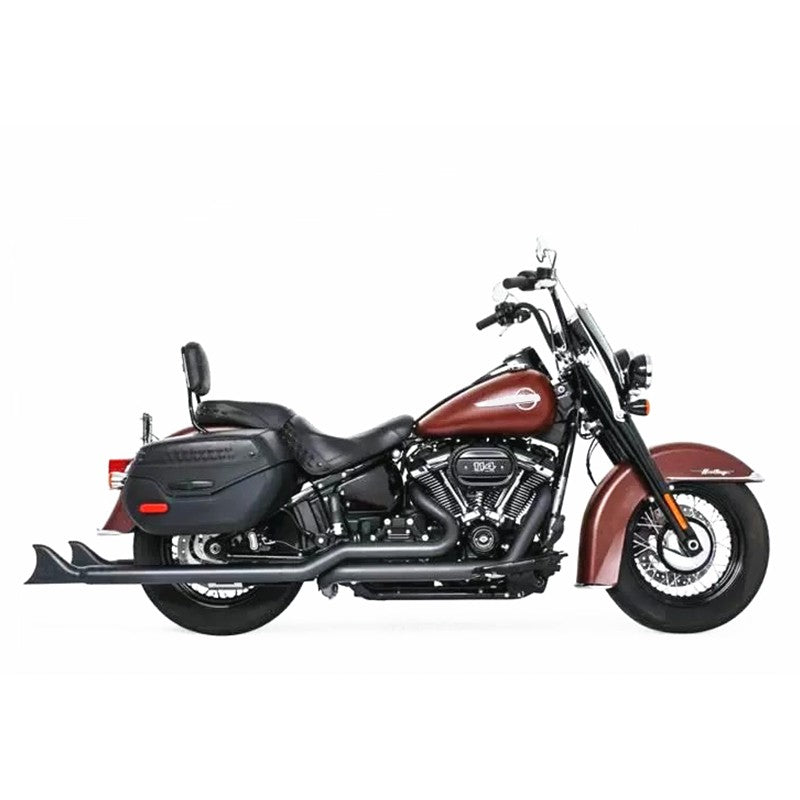 Motorcycle Fishtail Exhaust System Muffler Exhaust Pipe For Harley Softail Classic Heritage Deluxe Street Bob Silm 18-25