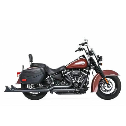 Motorcycle Fishtail Exhaust System Muffler Exhaust Pipe For Harley Softail Classic Heritage Deluxe Street Bob Silm 18-25