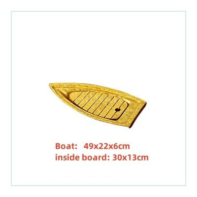 Black red sushi sashimi boat ice food seafood plate salmon sashimi tray Creative Japanese food container sushi barrel decor boat