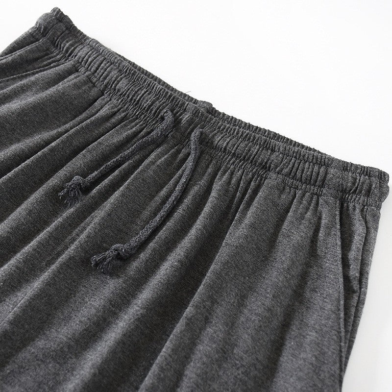 Modal Men's Pajama Pants Men Summer Thin Five-point Home Shorts Loose Casual Large Size Home Pajamas Beach Pants Sleep Wear Men