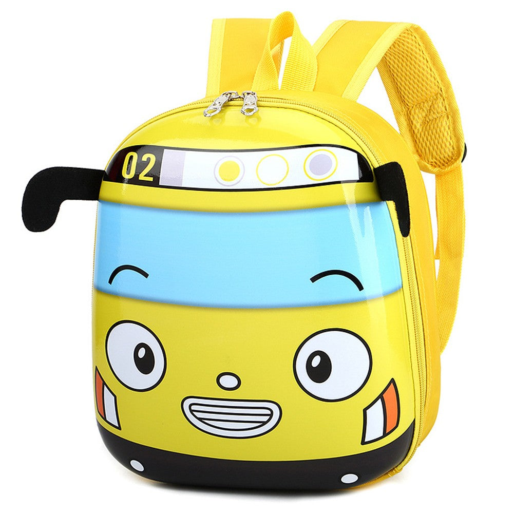 Mochila 3D Infantil de Desenho Animado Ônibus para Crianças do Jardim de Infância Meninas Meninos