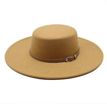 CHAPÉU FEMININO Chapéu Coco Chapéu Fedora Para Mulheres Chapéu Branco Plano Cinto De Luxo Senhoras Chapéu De Casamento Chapéus Fedora Outono Inverno ?????