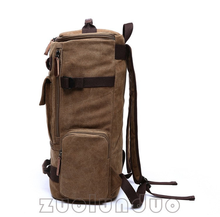 Mochila Masculina Vintage Lona Mochila Escolar Masculina Bolsas de Viagem Mochila de Grande Capacidade Mochila para Laptop Bolsa de Alta Qualidade