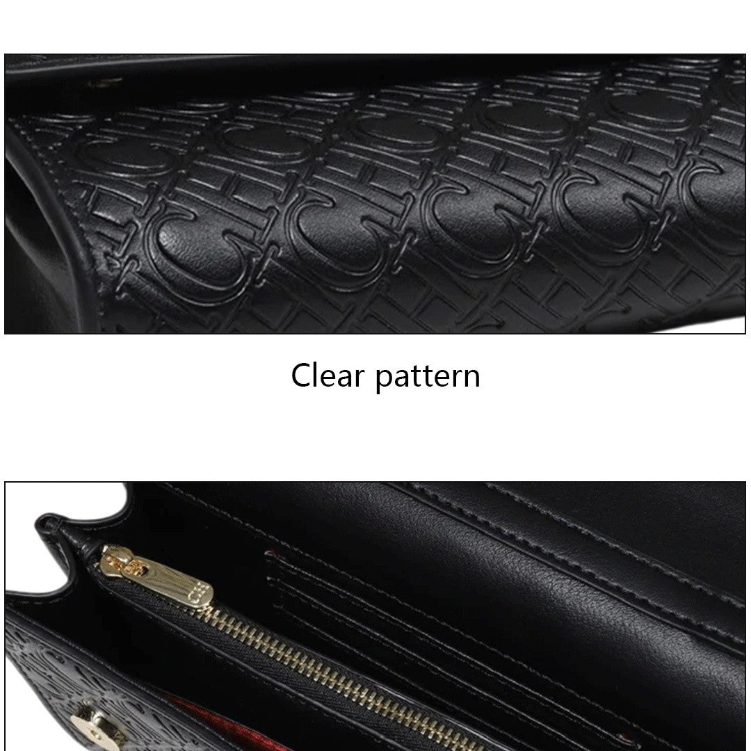 Exquisite Craftsmanship Women's Crossbody Bag Light Luxury Design Chain Bag Letter Elements Color Blocked Women's Chain Bag