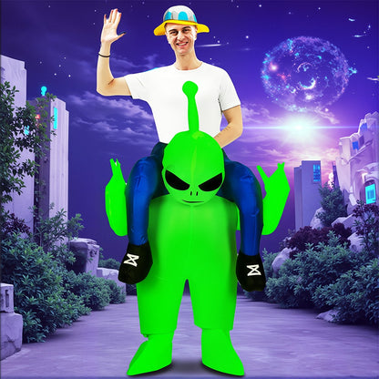Fancy Funny Mascot Astronaut ET Inflatable Alien Costume Suit Dress Adult Purim Halloween Carnival Anime Party Cosplay Costumes