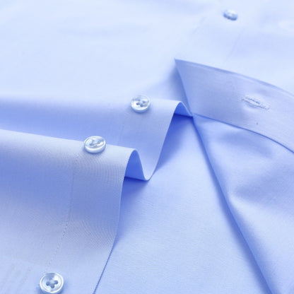 8XL Anti-Wrinkle 80% Cotton 15% Elastic Silk 5% Spandex No-Iron Business Office Soft Cozy Micro Elastic Long-sleeved Shirts Men