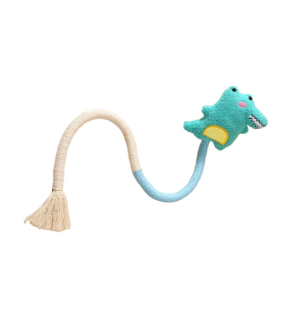 Arranhador de Gato de Corda Brinquedo de Corda de Algodão Resistente à Mordida para Mastigar Protetor de Móveis com Garra de Pata Brinquedo de Arranhar Gato Quebra-Cabeça de Formato Fofo