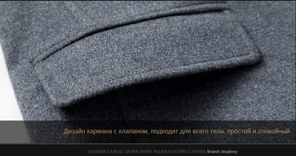 Coats for Men,Wool content 54%,A Long Jacket Below The Knee,Men's Overcoat,Men's Coat Windbreaker,Men Coats, Long Overcoat Men