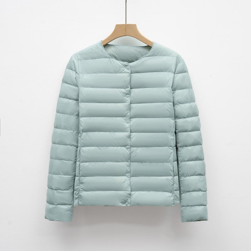 12 Colors Women Long Sleeves 90% White Duck Down Female Slim Warm Inner Ultra Lightweight Packable Ski Jacket Down Liner Jackets